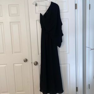 Vici one shoulder maxi dress-black women’s small